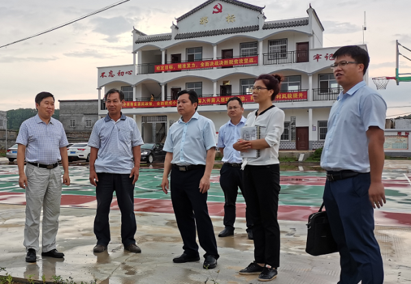 市纪委监委领导到那标村蹲点督战脱贫攻坚工作