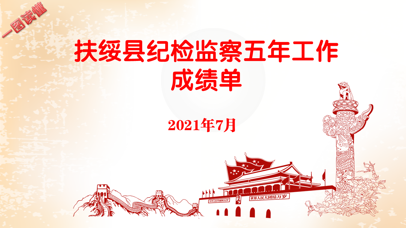 一图读懂扶绥县纪检监察五年工作成绩单