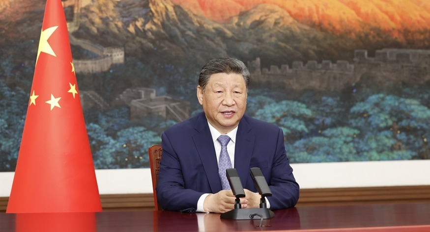 习近平向气候和公正转型领导人峰会发表致辞