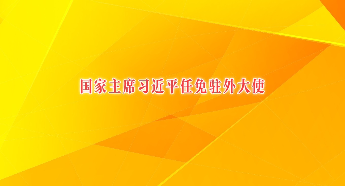 国家主席习近平任免驻外大使